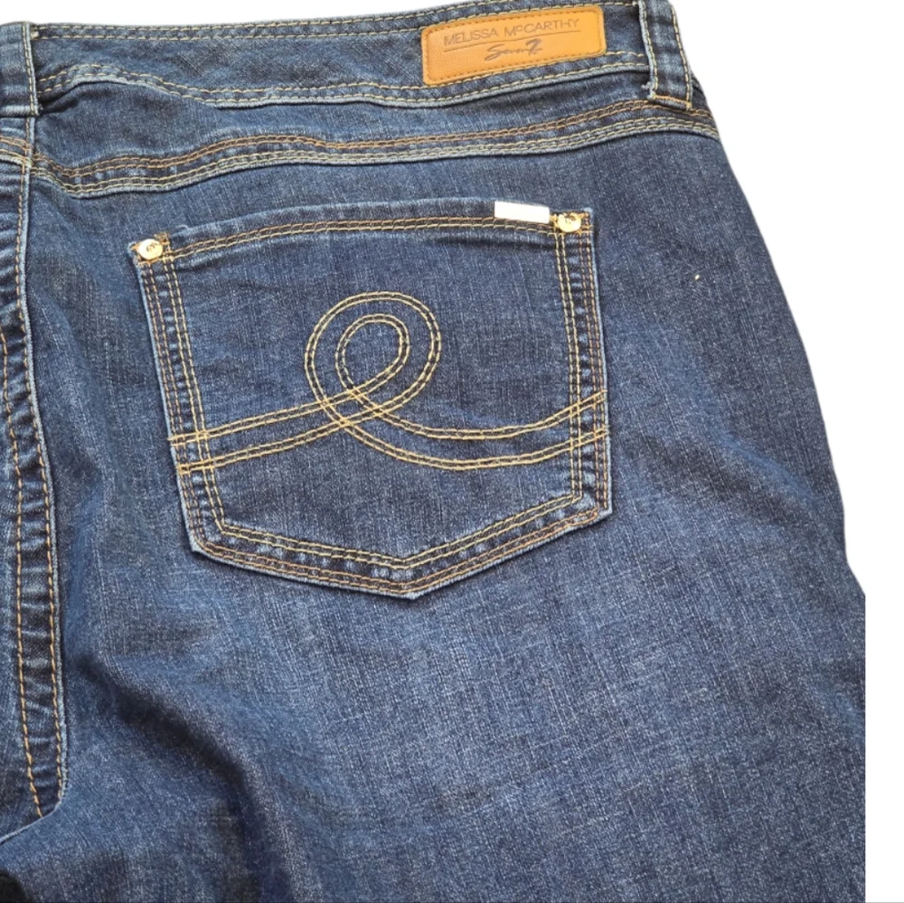 Melissa McCartney Seven7 Bermuda Denim Jean Shorts Plus‎ Size 26